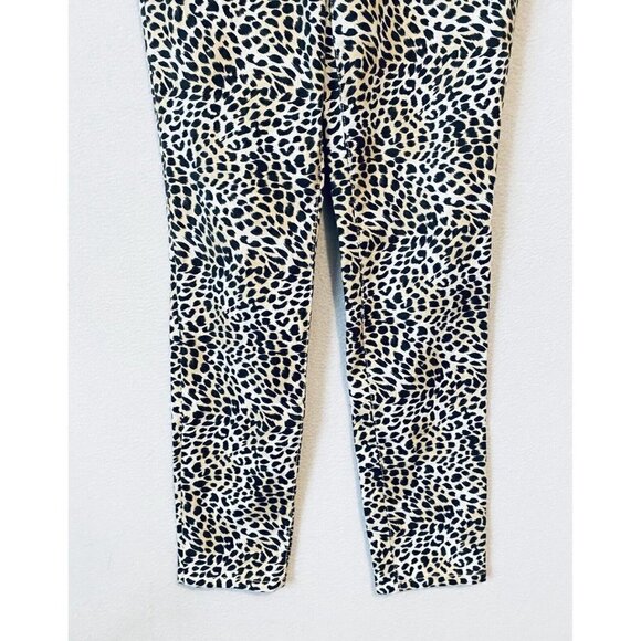 Victorias Secret Jeans Womens 10 Mid Rise Siren Animal Print Skinny Stretch Boho - Picture 3 of 9